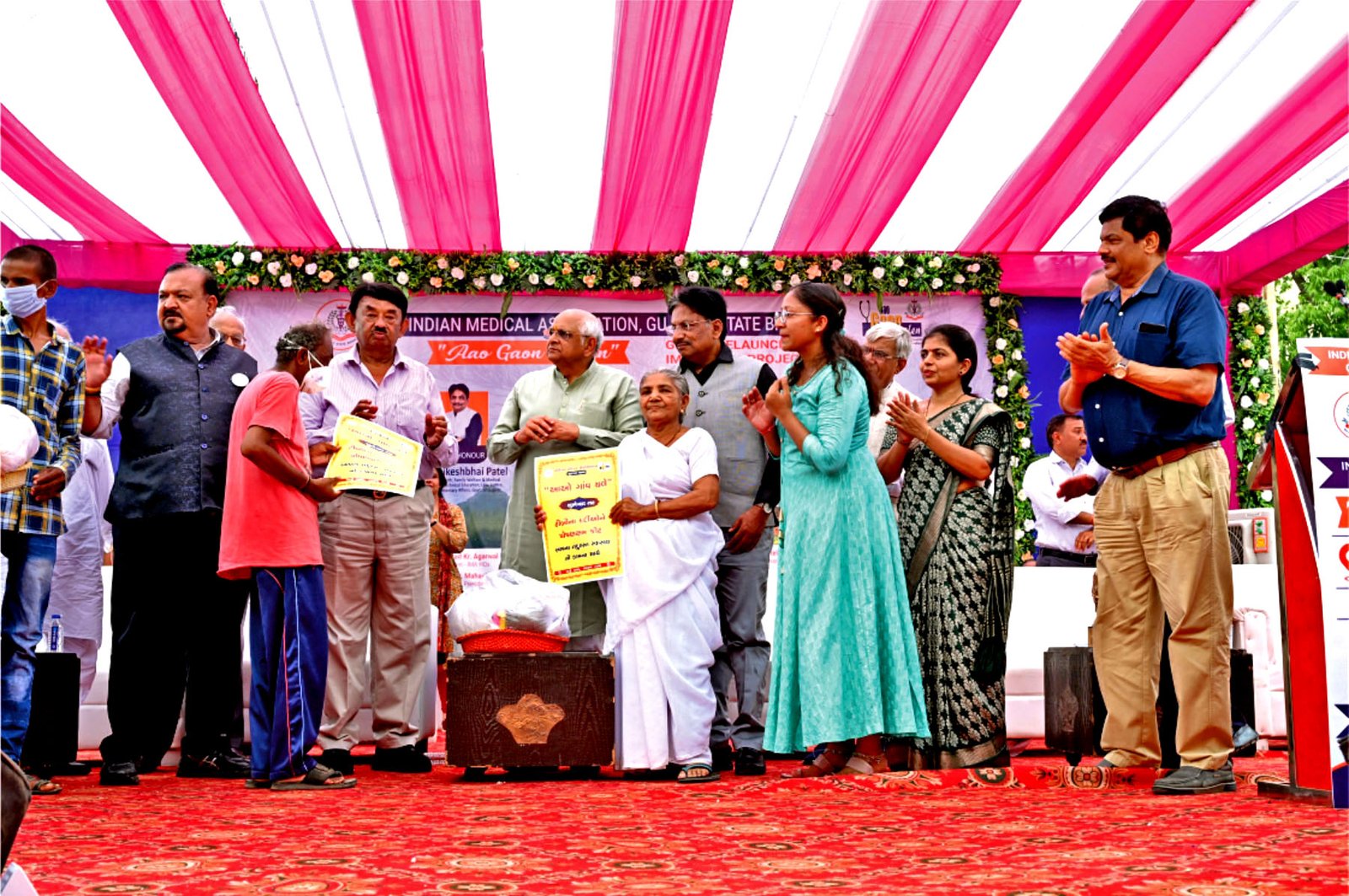 Maternal health wing checks and pediatric diagnostics, Sardhav.